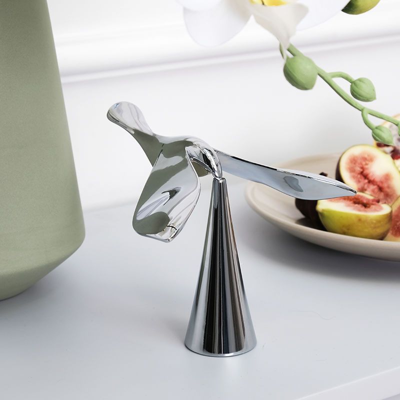 Flying Bird Balance Bottle Opener-Multifunctional Red Wine and Beer Opener, Exquisite Ornament Kitchen Utensils Stainless rotary modern mist olive oil dispenser Steel Metal Home Silver cool