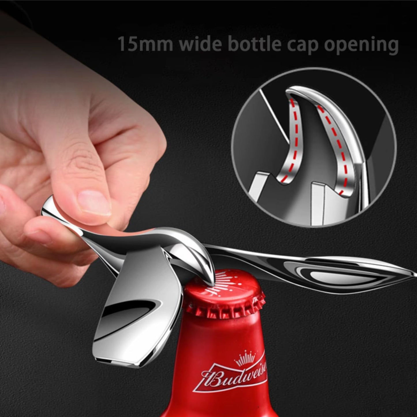 Flying Bird Balance Bottle Opener-Multifunctional Red Wine and Beer Opener, Exquisite Ornament Kitchen Utensils Stainless rotary modern mist olive oil dispenser Steel Metal Home Silver cool
