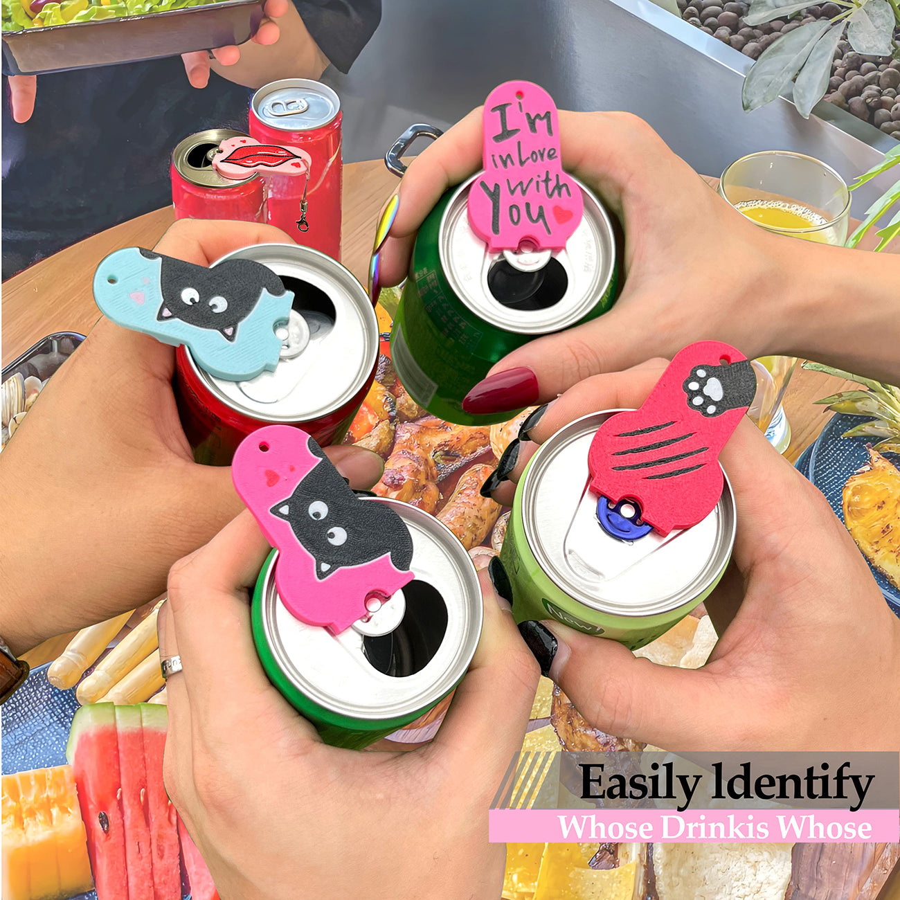 CTabPals New Improved Soda Can Opener Can Cover for Soda Easy Tab Opener and Drink Protector Cute Beverage Barricade for Coke Shields from Bugs,Bees,Flies,Dust at Party,BBQ,Beach
